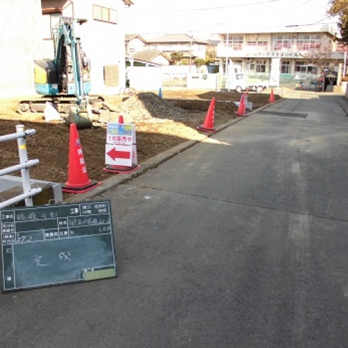 海老名市勝瀬2棟造成工事｜造成工事｜株式会社総栄　施工後