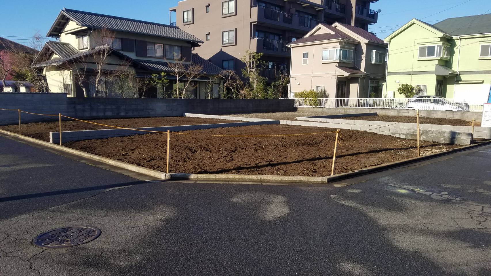 藤沢市石川4棟造成工事｜造成工事｜株式会社総栄　施工実績イメージ１
