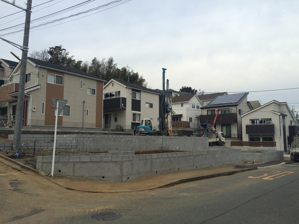藤沢市大鋸４棟造成工事｜造成工事｜株式会社総栄　施工実績イメージ１